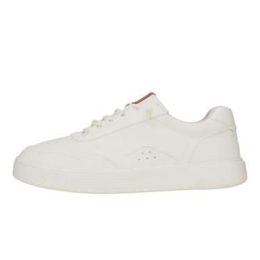Imagem de HEYDUDE Hudson Classic, sapatos masculinos, casuais masculinos, confortáveis e leves, Branco, 40