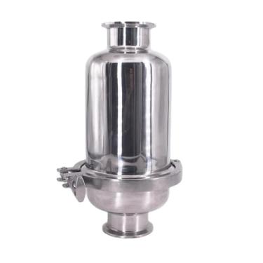 Imagem de Comprimento 245 mm Ajuste 19/25/32/38/51 mm Tubo x 3.8 cm 5.1 cm Filtro em linha Tripla Grampo Filtro de Cerveja Homebrew Beer Brewing SUS 304 Aço Inoxidável (20 Mesh, Tubo de 45 mm K64mm)