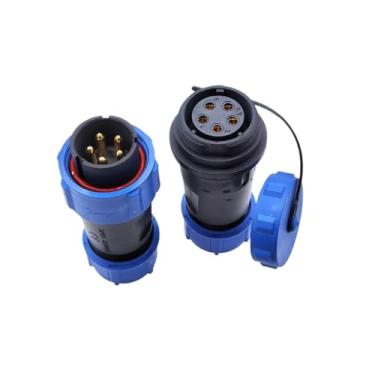 Imagem de SP2110 SP2111 Conector de encaixe impermeável 2 pinos 3 pinos 4 pinos 5 pinos 7 pinos 9 pinos 12 pinos IP68 conector SP21 (5 pinos)