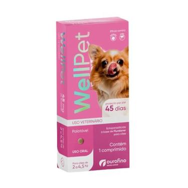 Imagem de Antipulgas Wellpet Ourofino para Cães Variados 1 comprimido, 2 a 4,5 k