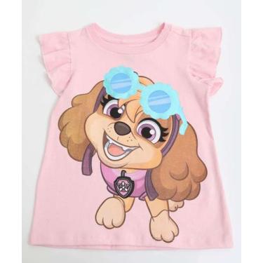 Imagem de Camiseta Infantil Sky Patrulha Canina Tam 1 a 3 Rosa-78170 - Nickelode