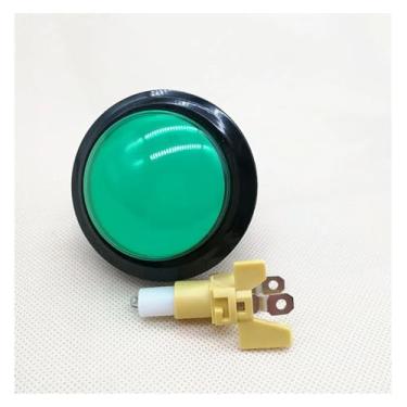 Imagem de Botão de resposta redondo de console de jogos de 60 mm com botão de auto-reinicialização de videogame, basquete, acessórios para máquina de água (verde)