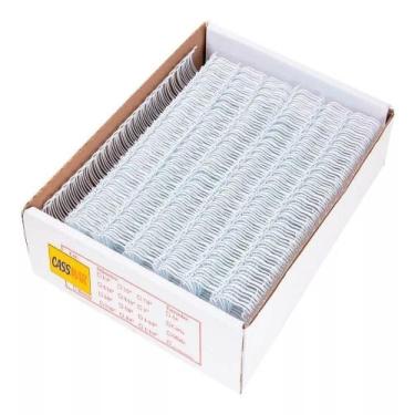 Imagem de Wire-o para Encadernação 3x1 A4 Branco 9/16 p/ 110fls 25un - CASSMAR