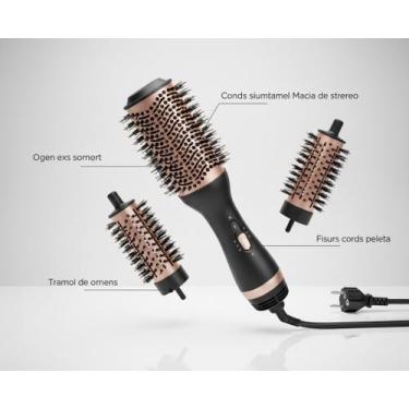 Imagem de Escova Secadora Modeladora Alisadora Multif 3 x1 220v - Kemei