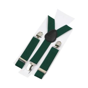 Imagem de Suspensórios Ajustáveis De Couro Elástico Em Cores Sólidas Para Crianç