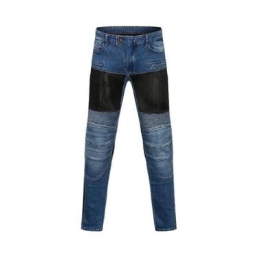 Imagem de Calças De Motocicleta Respiráveis Para Homens E Mulheres, Jeans Protet