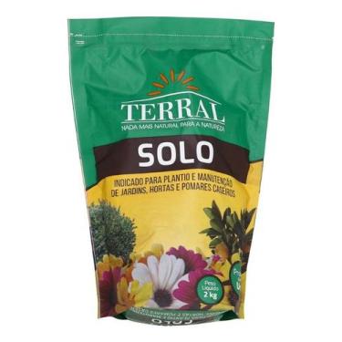 Imagem de Orgânico Sólido Para Jardim Hortas Pomares Solo 2kg Terral - Geolia