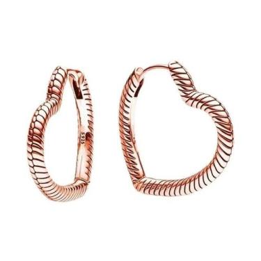 Imagem de Brincos De Argola Femininos Em Prata 925 Com Flor Azul E Pingente De C