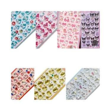 Imagem de Adesivos 3D Hellokitty Kuromi Cinnamoroll Sanrio, Capa De Telefone Tra