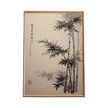 Imagem de Arte De Parede De Pinheiro Antigo Sem Moldura, Decoração Zen Japonesa 