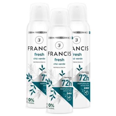 Imagem de Kit com 3 Desodorante Aerossol Francis Chá Verde 150ml