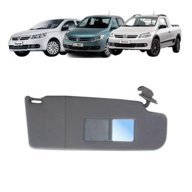 Imagem de Quebra Sol Preto Espelho Bolsa Vw Gol/Voyage/Saveiro Direito