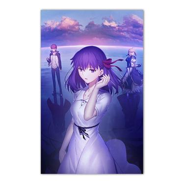 Imagem de Pintura em pôster Fate Anime Saber Sakura 40x60cm Arte de parede