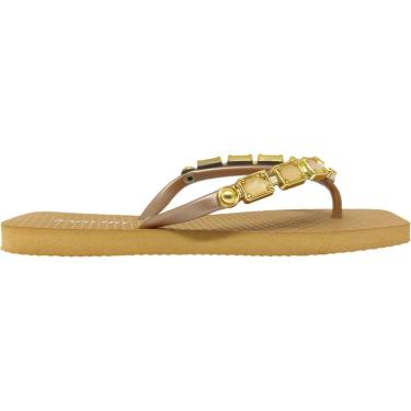 Imagem de Chinelo Dedo Feminino Dia a Dia Passeio Praia Verão com Pedrarias Conforto Rafitthy 249.25151