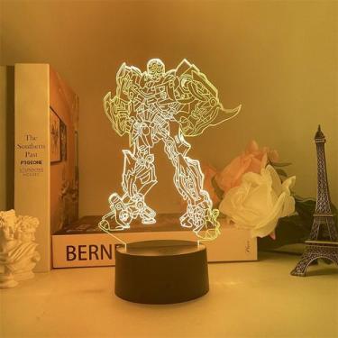 Imagem de Transformadores de luz noturna Starscreams LED 3D que mudam de cor - y