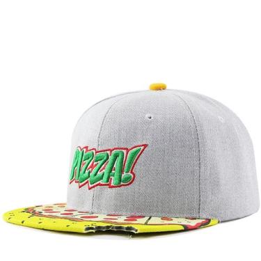 Imagem de Boné de beisebol bordado de algodão, chapéu de aba plana, design de pi