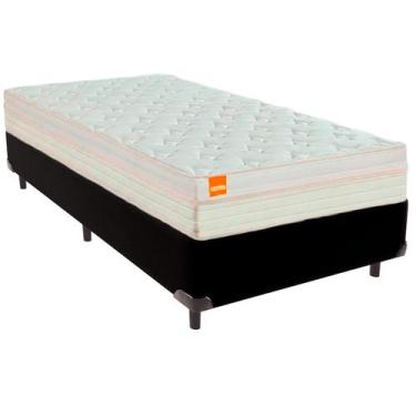 Imagem de Cama Box Solteiro e Colchão Tucson Molas Ensacadas Inducol Preto