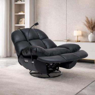 Imagem de Poltrona do Papai Reclinável Elétrica Boston com Massagem Aquecimento 