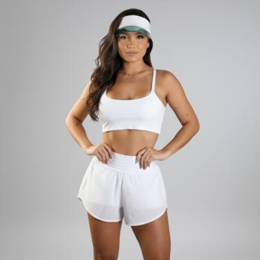 Imagem de Conjunto Feminino Fitness Top Suplex e Short Duplo Boxer-Feminino