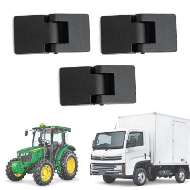 Imagem de Kit 3 Dobradiças Externa Porta Agrícola Baú Cabine Uso Geral