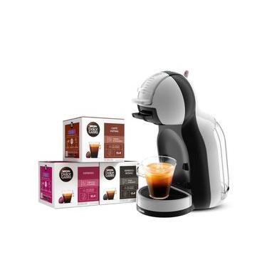 Imagem de Kit Cafeteira Dolce Gusto Mini Me Cinza e Preta + 30 cápsulas de café