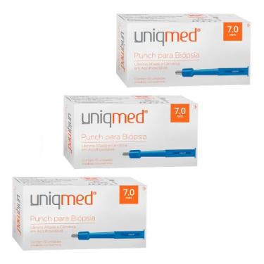Imagem de Punch para biópsia 7,0mm kit 3cx uniqmed tamanho:7,0mm, 7,0MM