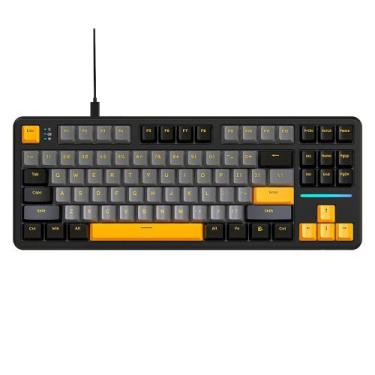 Imagem de Teclado Mecânico Gamer Attack Shark X87, TKL, RGB, Star Black, Preto -