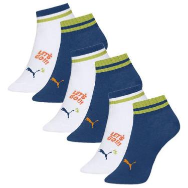 Imagem de 6 Pares De Meia Infantil Criança Com Calcanhar Verdadeiro Para Menino 