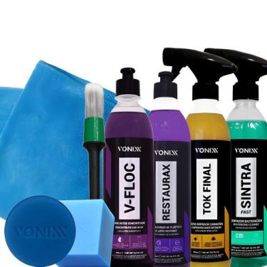 Imagem de Kit shampoo vfloc restaurax sintra tok final vonixx limpeza completa p