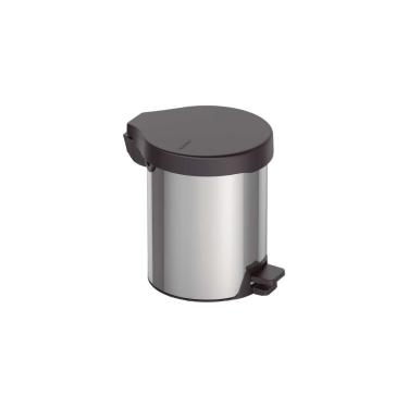 Imagem de Lixeira Com Pedal 5 Litros Aço Inox Acabamento Polido Banheiro Cozinha New Tramontina