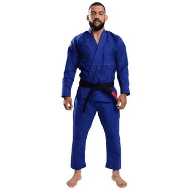 Imagem de Kimono Jiu Jitsu Trançado Adulto Azul - Pulmax, A1