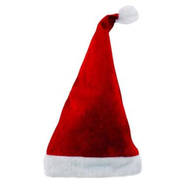Imagem de Gorro Papai Noel Veludo Luxo Tamanho Único - Magizi - Yangzi