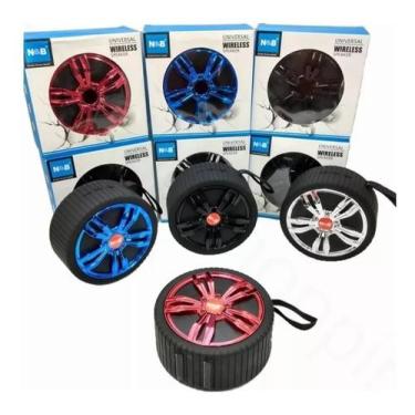 Imagem de Caixa Som Bluetooth Potente Amplificada Wireless Usb - zem, Vermelho