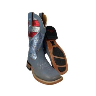 Imagem de Bota Country Texana Feminina Goyazes Corriente Oceano Ref. 226402-CC, 