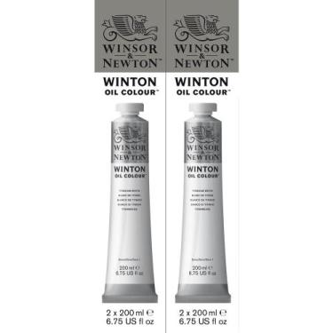 Imagem de Tinta Óleo Winton 200ml Winsor & Newton Titanium White 2 Unidades