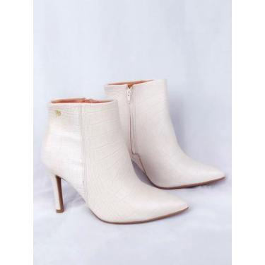 Imagem de Bota Salto Fino Rosa/Creme/Tan/Preto Vizzano, Creme