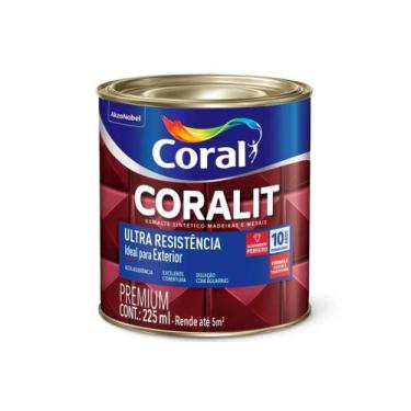 Imagem de Tinta Esmalte Sintético Premium Brilhante Coralit Tradicional Preto 22
