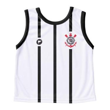 Imagem de Camiseta Regata Corinthians Oficial Licenciada Torcida Baby - Torcida 