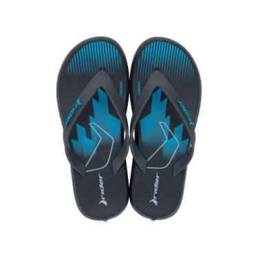 Imagem de Chinelo Infantil Masculino Rider R1 Style 11957, Cinza cinza azul, 34
