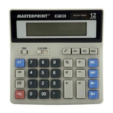 Imagem de Calculadora eletronica de mesa mp1093 12 digitos - MASTERPRINT