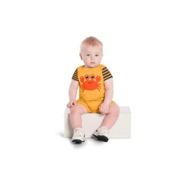 Imagem de Macacão Para Bebê Menino Manga Curta Ref 1000430 - Kyly, Laranja, G