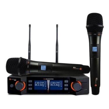 Imagem de Microfone Sem Fio Kadosh K-492m Uhf Duplo Mão Digital Profissional 