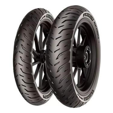 Imagem de Par Pneu CG 125 CARGO CG 125 FAN CG 125 TITAN Michelin 80/100-18 + 90/