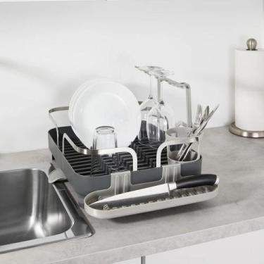 Imagem de Escorredor de Louças para 15 Pratos Cinza Easy Kitchen - UMBRA