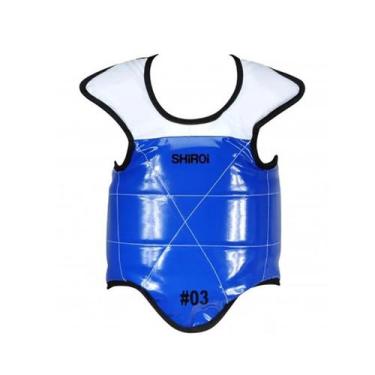 Imagem de Protetor de Toráx Taekwondo Dupla Face Oficial Shiroi, 02, Azul, Uniss