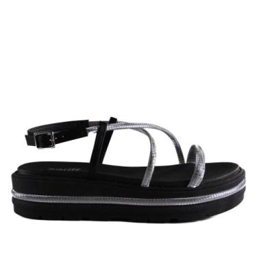 Imagem de Sandália Zariff Feminina Plataforma T2230-402 Preto, 36