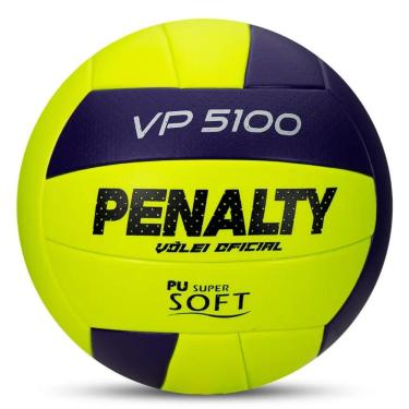 Imagem de Bola de Vôlei Vp 5100 Xxvi Oficial para Quadra Amarelo e Roxo com Toque Macio Penalty