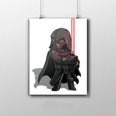 Imagem de Placa Decorativa Darth Vader Desenho - Star Wars - Artesanal