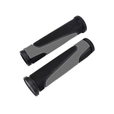 Imagem de Manopla Gta Punho Bike Bicicleta Ergonômico Mtb 125mm Preto E Cinza