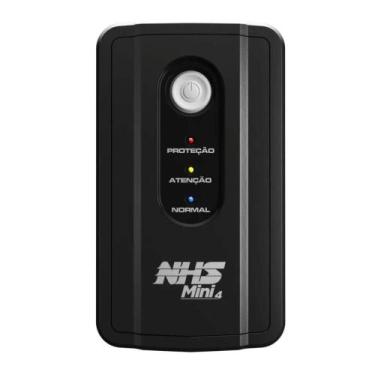 Imagem de Nobreak NHS Mini 4 600VA com 1 Bateria Selada 7 AH/ Entrada Bivolt e S